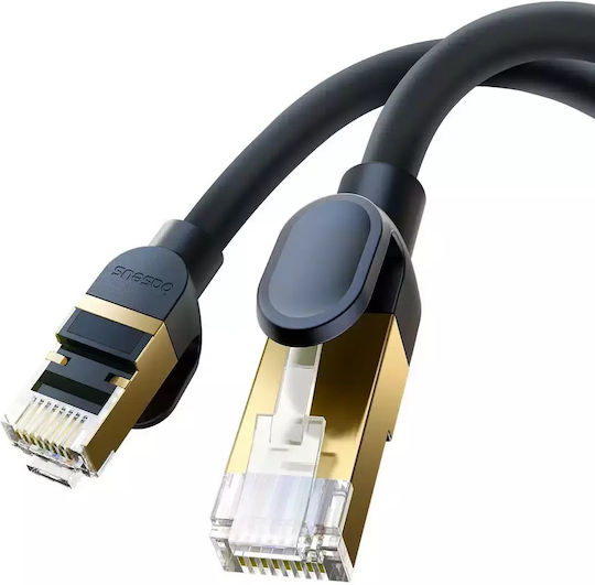Baseus Cat.8 (40Gbps) Καλώδιο Δικτύου Ethernet 0.5m Μαύρο
