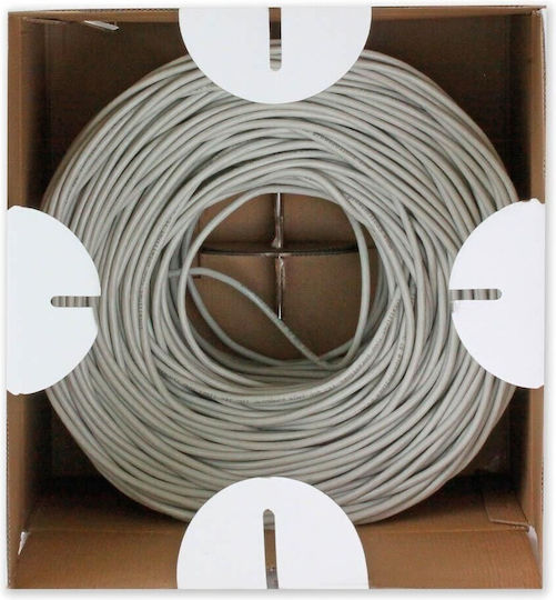 Techly S/FTP Cat.6 (Gigabit) Cablu de Rețea Ethernet Fără Conectori 305m Gri