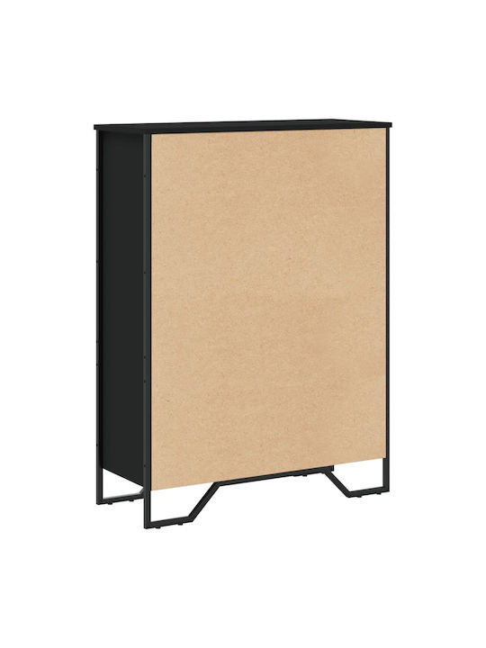 Black Bookcase 80x31x106cm