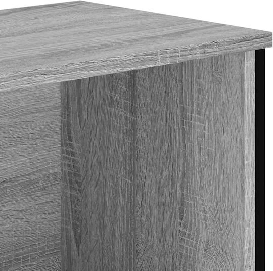 Bibliothek Grau Sonoma 80x31x106cm