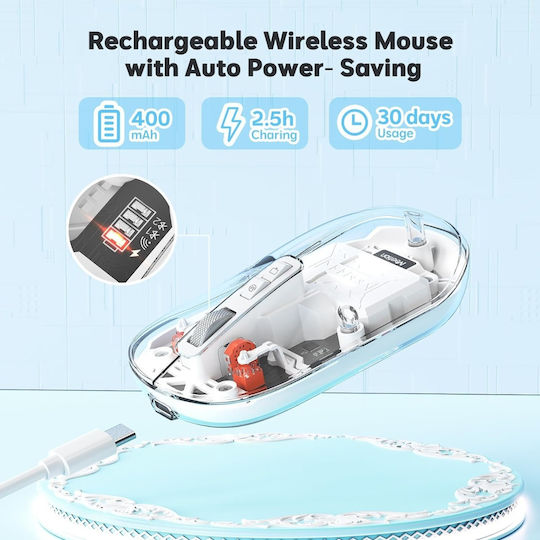 Meetion MT-BTM005 Wireless Bluetooth Mouse White