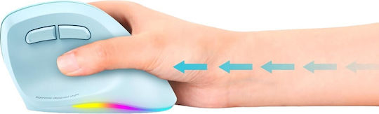 Meetion MT-BTM010R Wireless Ergonomic Mouse Blue