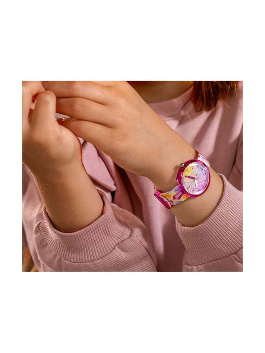 FlikFlak Kids Analog Watch with Rubber/Plastic Strap Multicolour