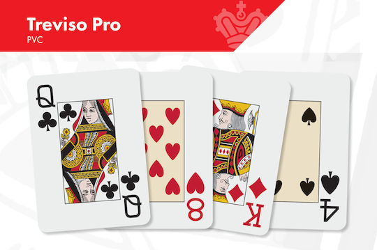 Dal Negro Treviso Τράπουλα Πλαστική Poker 2 Jumbo Μωβ