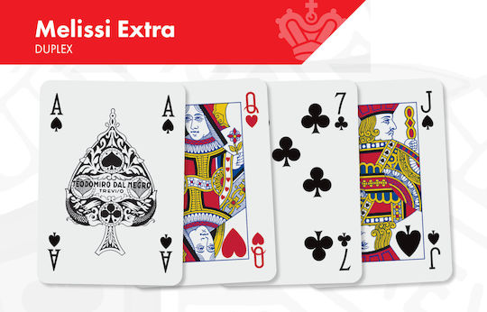 Dal Negro Melissi Set 2 Τράπουλες Πλαστικοποιημένες Regular