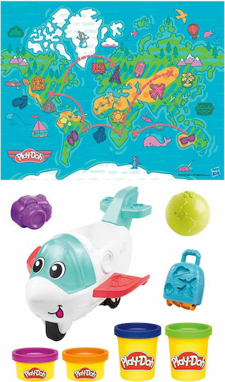 Hasbro Play-Doh Plasticine Game Airplane Explorer For 3+ Years 4pcs