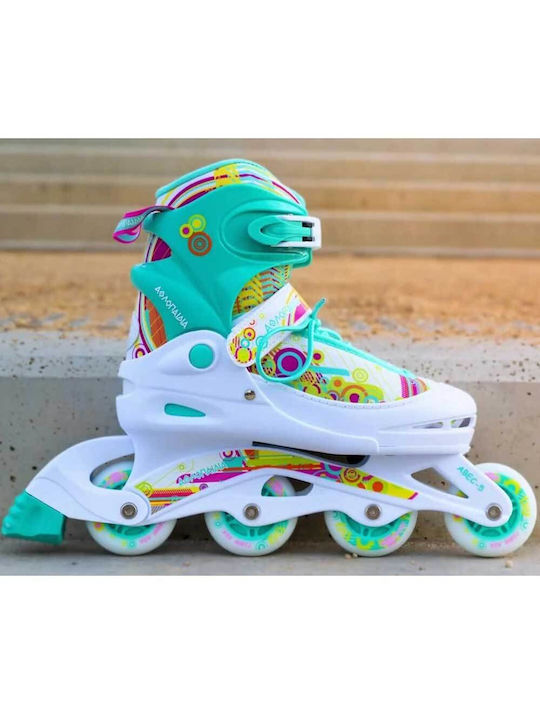 Inline Skates Inline Αυξομειούμενα Rollers Πράσινα Ενηλίκων/Παιδικά