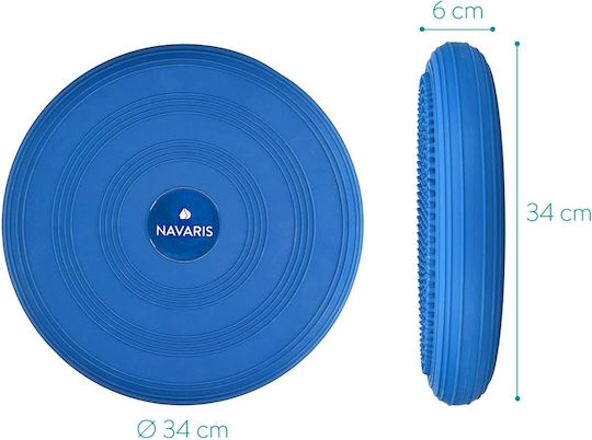 Navaris Urban Fitness Μαξιλάρι Ισορροπίας Μπλε με Διάμετρο 33cm