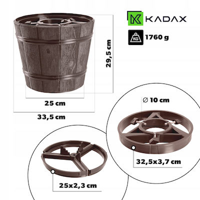 Kadax Large Christmas Tree Stand Live Christmas Tree Pot Tree 2.8m