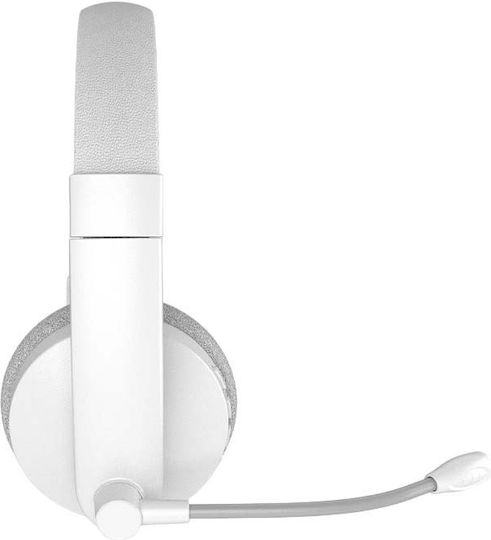 Meetion BTH002 Wireless On Ear Multimedia Headphone with Microphone Bluetooth / USB-C White