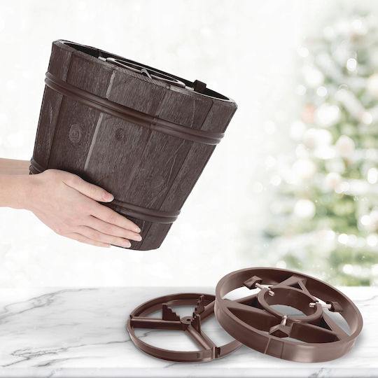 Weihnachtsbaumständer Braun Ψάθινη