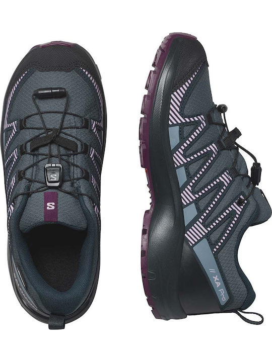 Kids Hiking Boots Xa Pro V8 Waterproof Gray