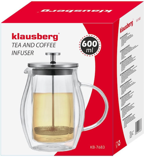 Coffee Tea Maker 0.60l French Press Klausberg Kb-7683