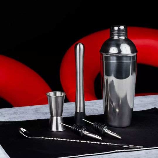 Barkeeper-Set Cocktails 6-tlg. Shaker Kinghoff Kh-1707