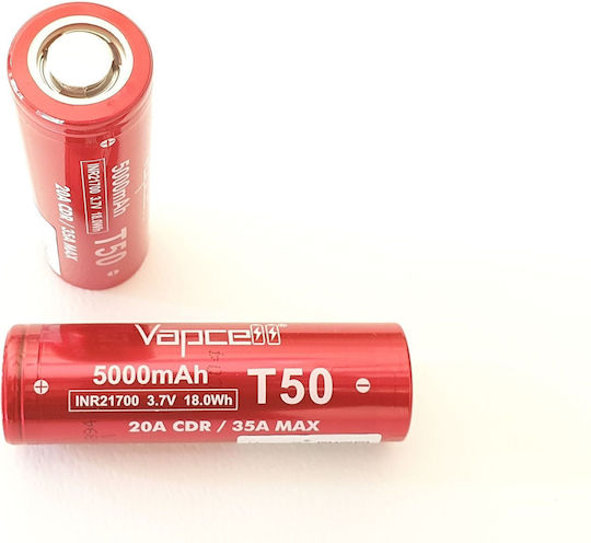 Vapcell Презареждаща батерия 21700 Li-ion 5000mAh 3.7V 1бр