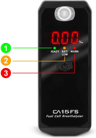 Ca 15fs Electrochemical Breathalyzer + Mouthpieces