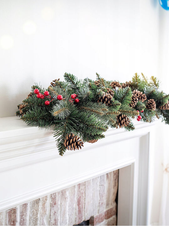 Kadax Christmas Garland 115 Cm Dense Pinecones