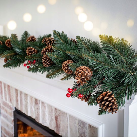 Kadax Christmas Garland 115 Cm Dense Pinecones