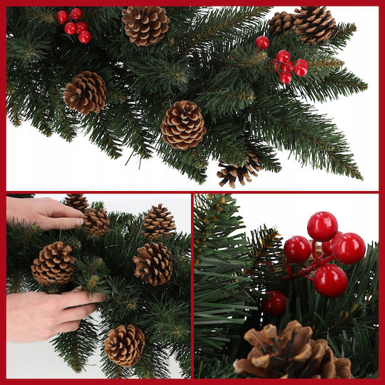 Kadax Christmas Garland 115 Cm Dense Pinecones