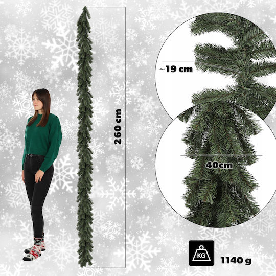 Kadax Christmas Garland 260 Cm Green