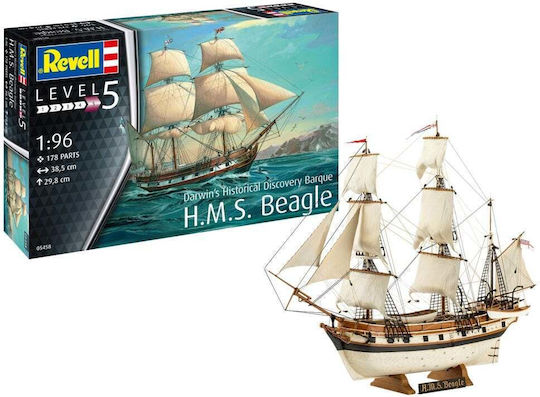 H.m.s Beagle Sailing Ship Assembly Model 178 Parts