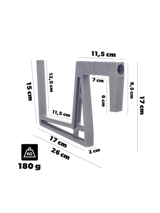 Kadax Balkon Blumenkasten 80cm Griffe Basis Balkon Geländer