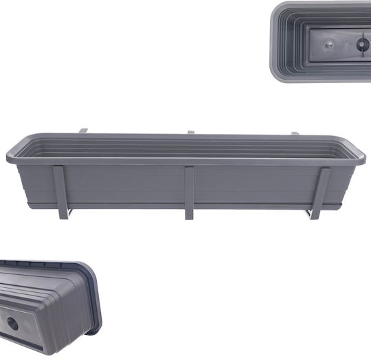 Kadax Balcony Box Planter 80cm Handles Base Balcony Railing