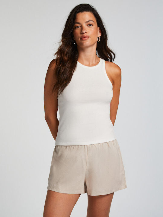 Damen Bluse Ärmellos Snow White