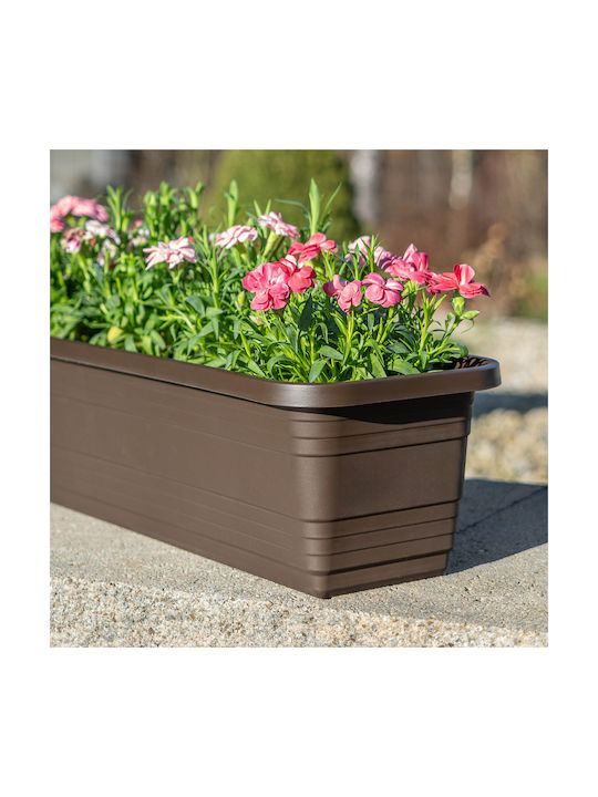Kadax Balcony Box Planter 60cm Mocha Flower Box