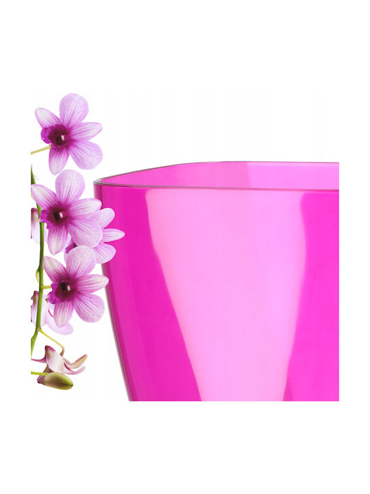 Kadax Orchid Pot Cover Plastic Flower Planter 9cm Pink