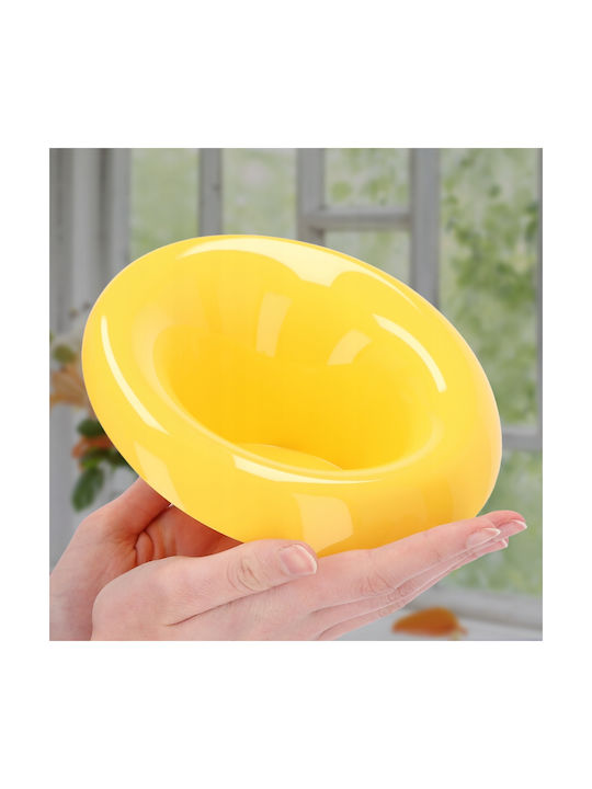 Kadax Ikebana Pot Cover Yellow 9 Cm
