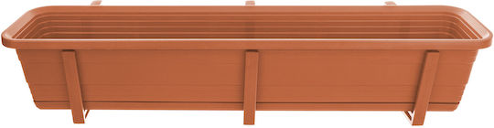 Kadax Balcony Box Planter 80cm Handles Base Balcony Railing