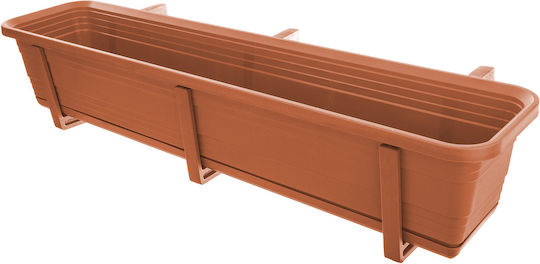 Kadax Balcony Box Planter 80cm Handles Base Balcony Railing