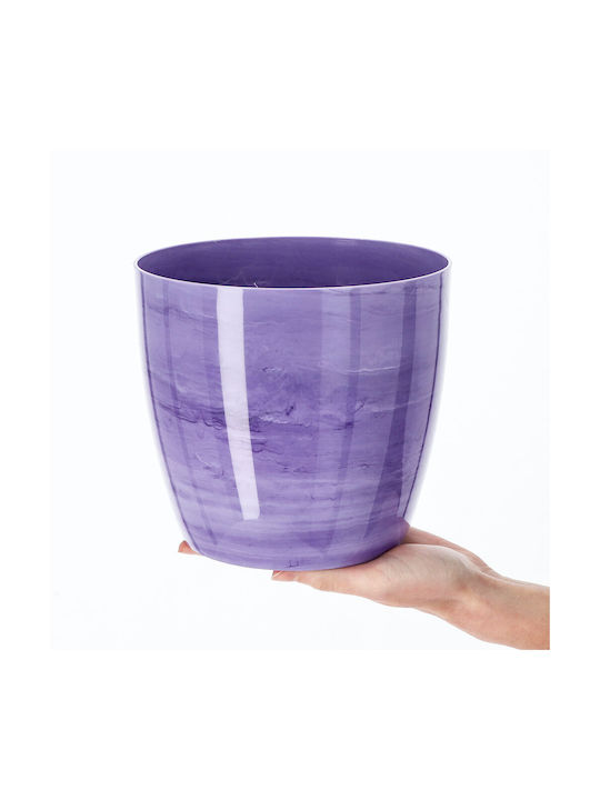 Husă Ghiveci de Flori Kadax 12cm Marmură Mov pentru Living