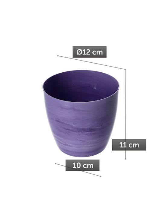 Husă Ghiveci de Flori Kadax 12cm Marmură Mov pentru Living
