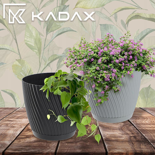 Farfurie pentru ghiveci Kadax 23cm Plastic Gri