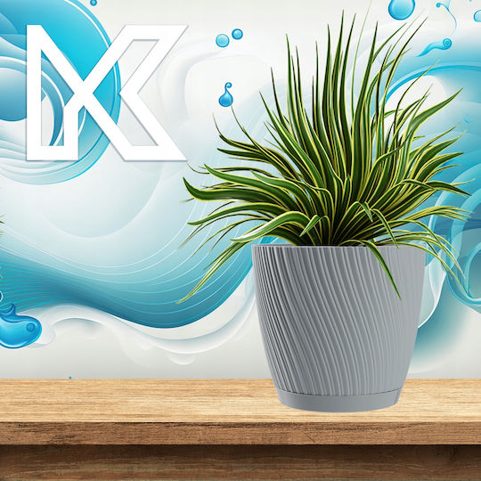 Farfurie pentru ghiveci Kadax 23cm Plastic Gri