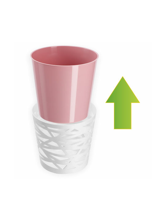Kadax Flower Pot Plastic Planter Insert Plants 15 Cm Pink