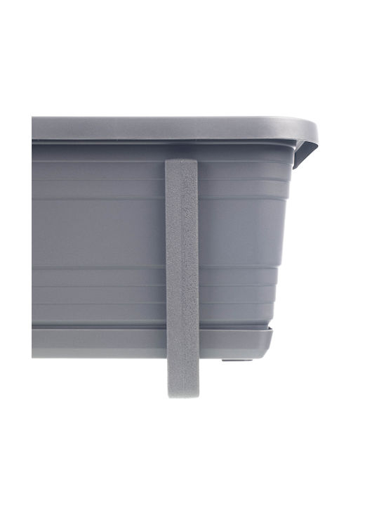 Kadax Balkon Blumenkasten 50cm mit Griffen und Basis für Balkon Geländer