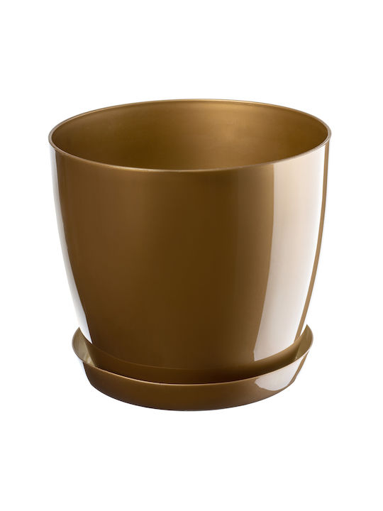 Kadax Flower Pot Cover Base Gold 18cm