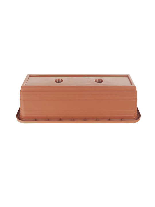 Kadax Balcony Box Planter Pot 50cm Brick Flower Box
