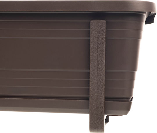Kadax Balcony Box Planter Pot 40cm Handles Base Balcony Railing