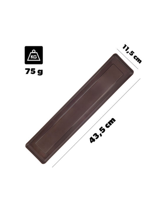 Kadax Balcony Box Planter Pot 50cm Handles Base Balcony Railing