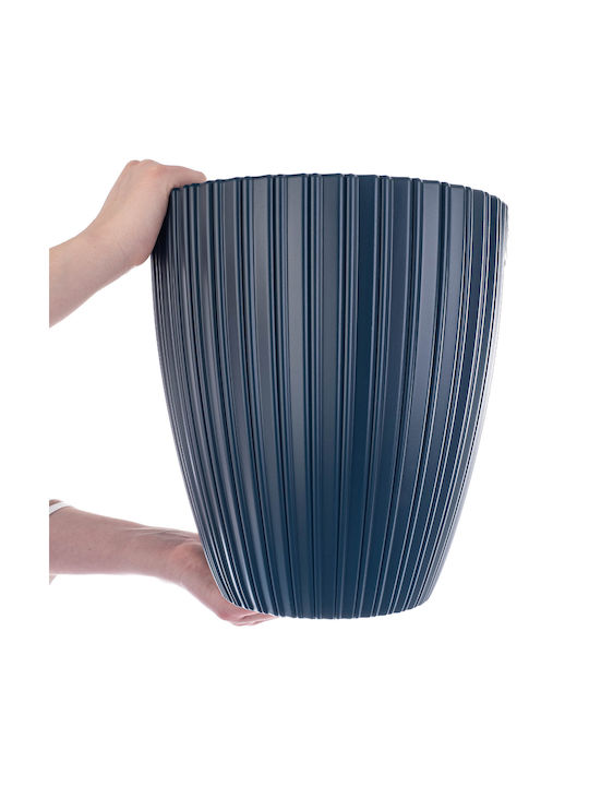 Kadax Flower Pot 40cm Plastic Blue Planter Insert