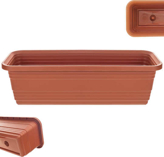 Kadax Balcony Box Planter Pot 50cm Brick Flower Box