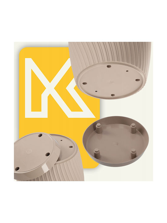 Kadax Untersetzer 13cm Kunststoff Braun