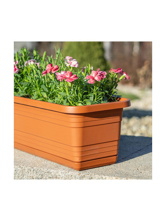 Kadax Balcony Planter Box Flower Pot 40cm + Brick Base