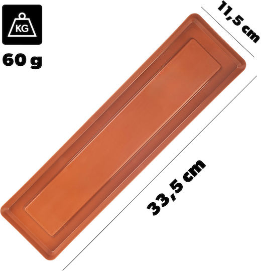 Kadax Balkonpflanzkasten Blumenkasten 40cm + Ziegelbasis