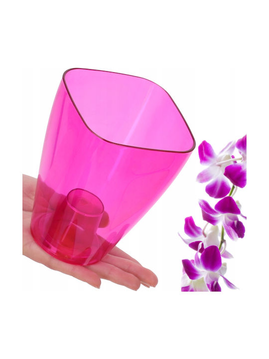 Kadax Orchideen-Übertopf Kunststoff-Blumentopf 12cm Pink