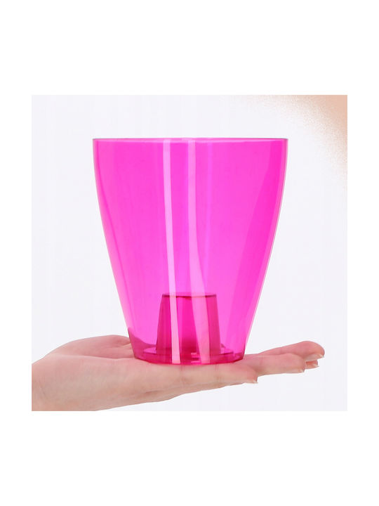 Kadax Orchideen-Übertopf Kunststoff-Blumentopf 12cm Pink